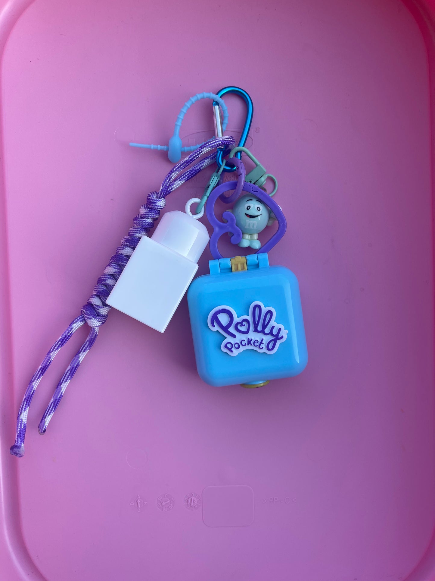 Bijou de sac " Polly Pocket ciel " - Edition Pink Power
