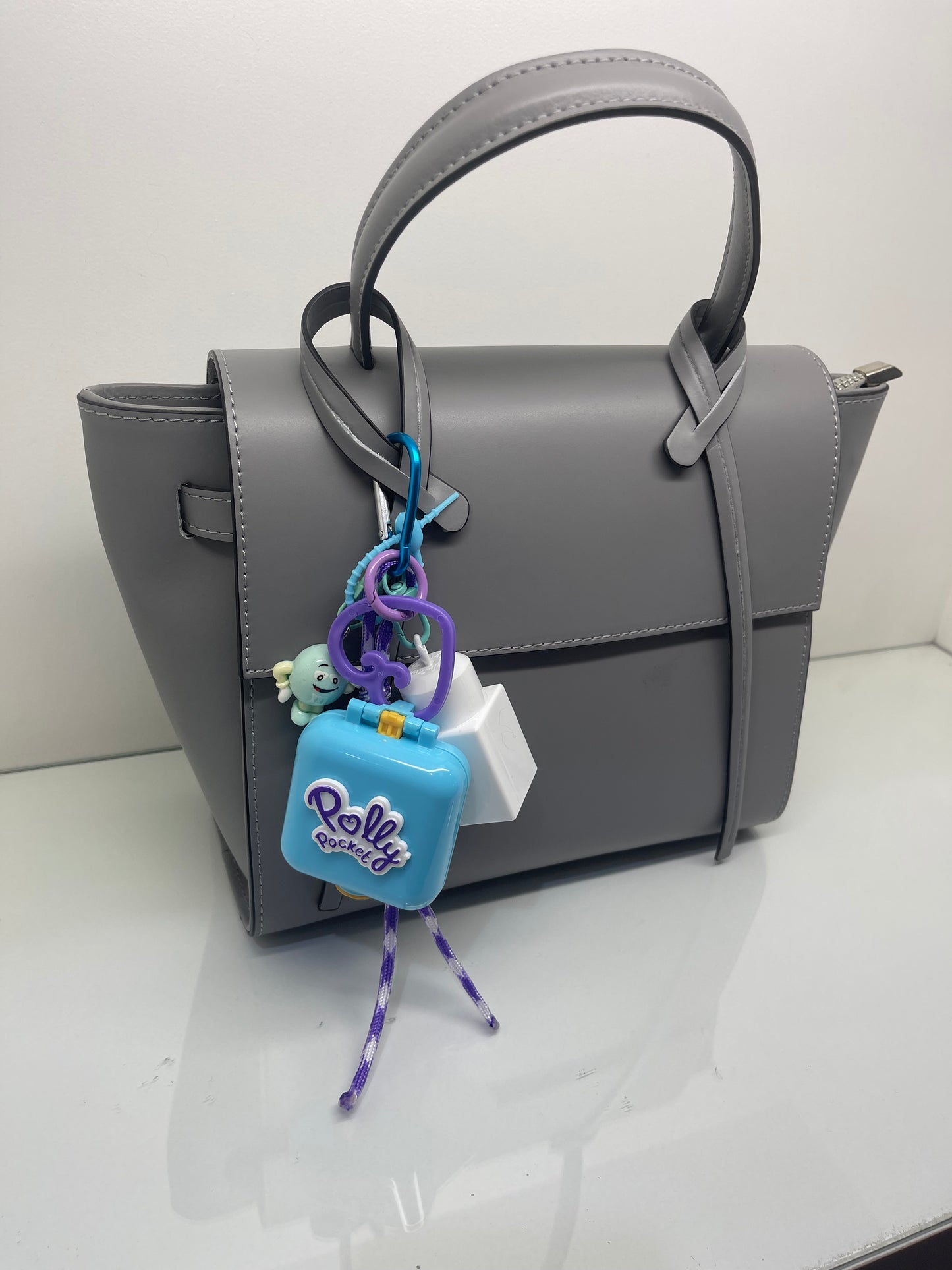 Bijou de sac " Polly Pocket ciel " - Edition Pink Power