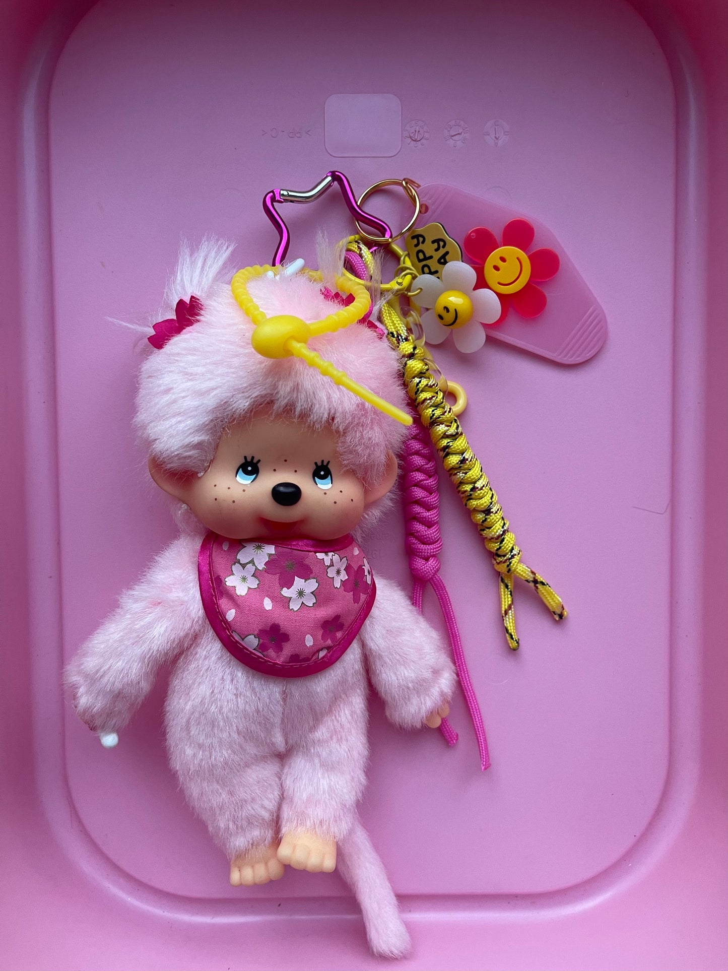 Bijou de sac " Flower Pink Moncchichi " - Edition Tendre Enfance