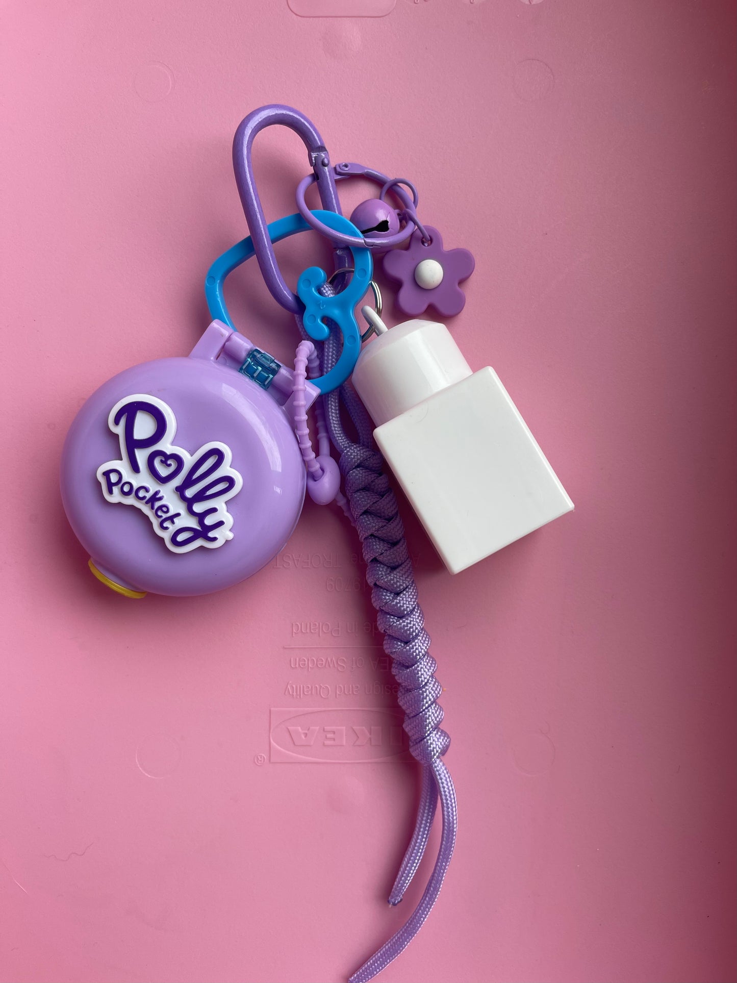 Bijou de sac " Polly Pocket Parme " - Edition Pink Power