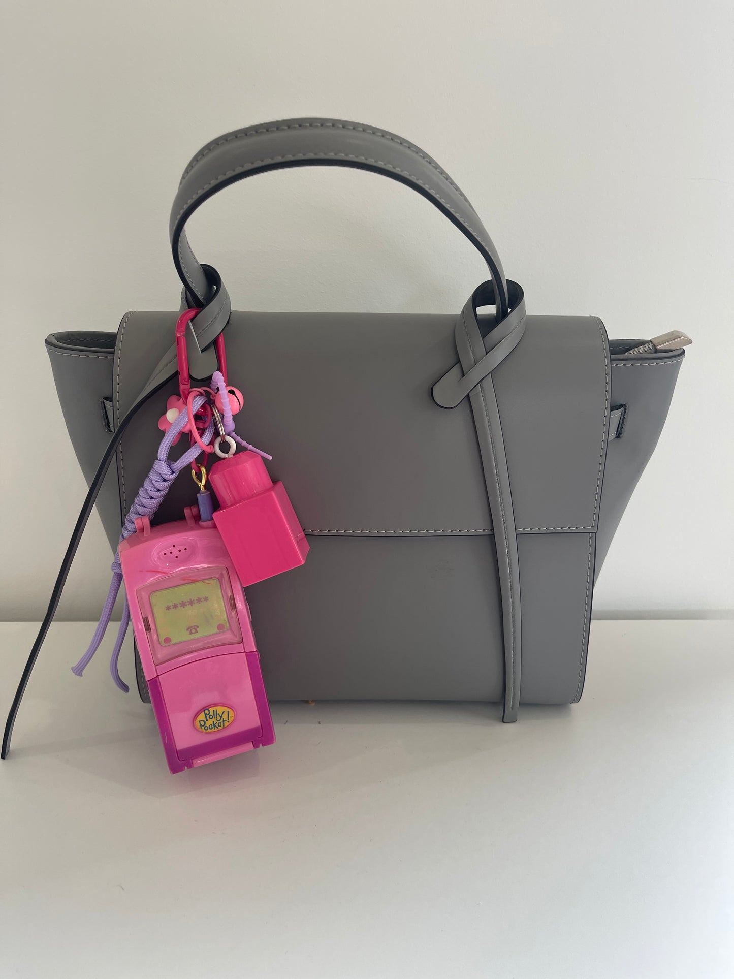 Bijou de sac " Polly Pocket Telephone vintage " - Edition Pink Power