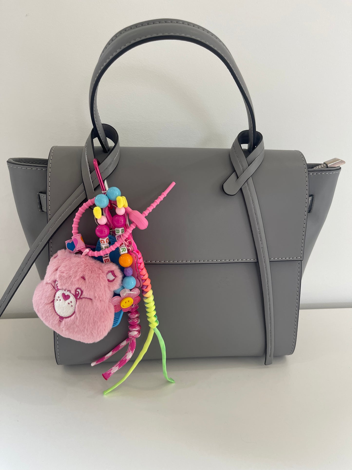 Bijou de sac " Pink Care Bear " - Edition Rainbow Dream