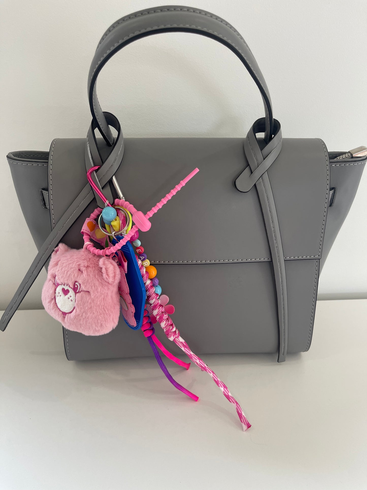 Bijou de sac " Pink Care Bear " - Edition Rainbow Dream
