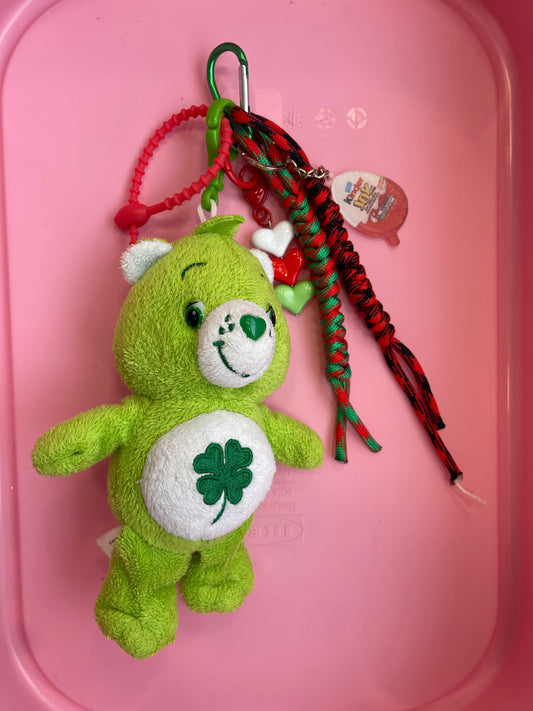Bijou de sac " Green Care bear " - Edition Rainbow Dream