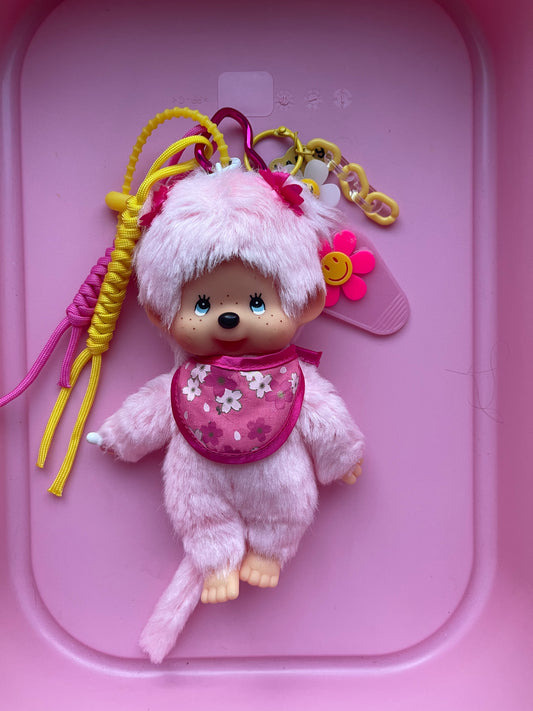 Bijou de sac " Flower Pink Moncchichi " - Edition Tendre Enfance