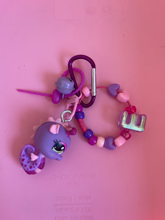 Bijou de sac " My Littlest pet Shop Hyppocampe "