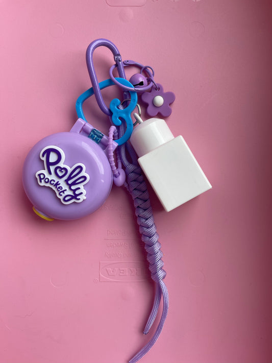 Bijou de sac " Polly Pocket Parme " - Edition Pink Power