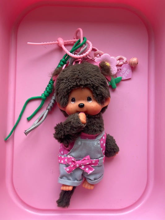 Bijou de sac " Moncchichi Pink Flower " - Edition Tendre Enfance